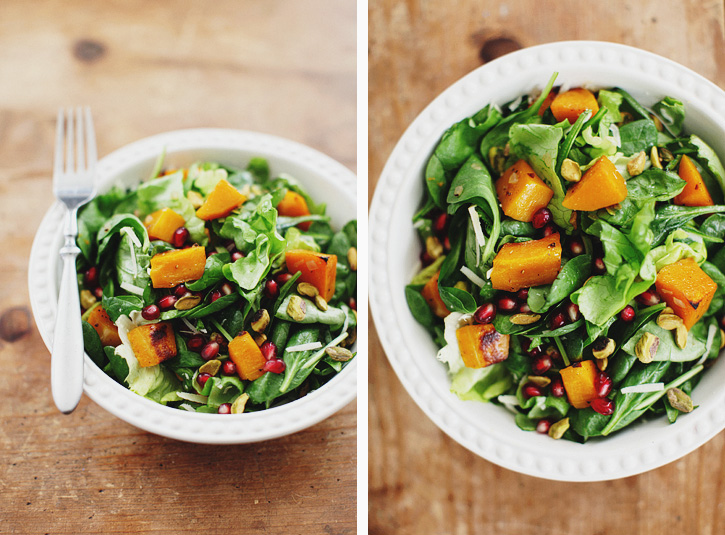 Roasted Winter Squash Bento Salad Recipe