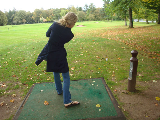 Jenn Taking One of Her Best Swings of the Day Jenn Taking One of Her Best Swings of the Day