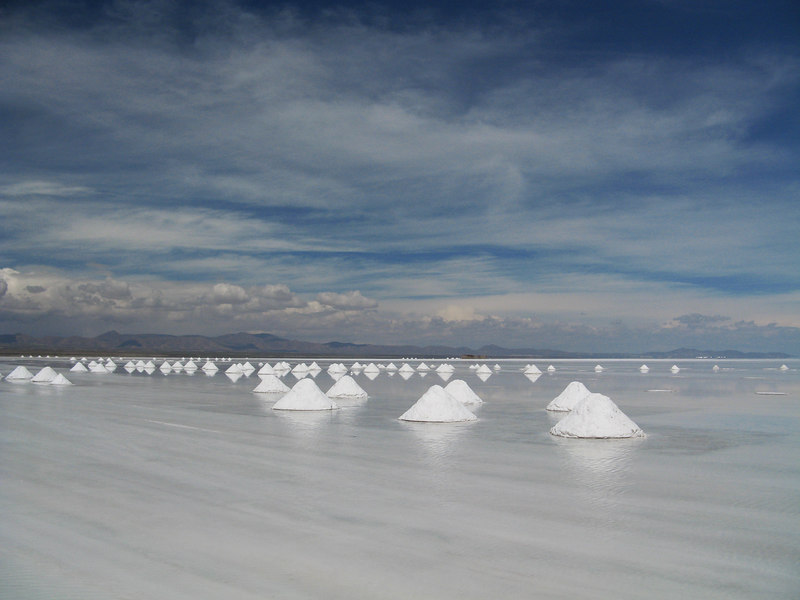 Salt Cones Drying Salt Cones Drying