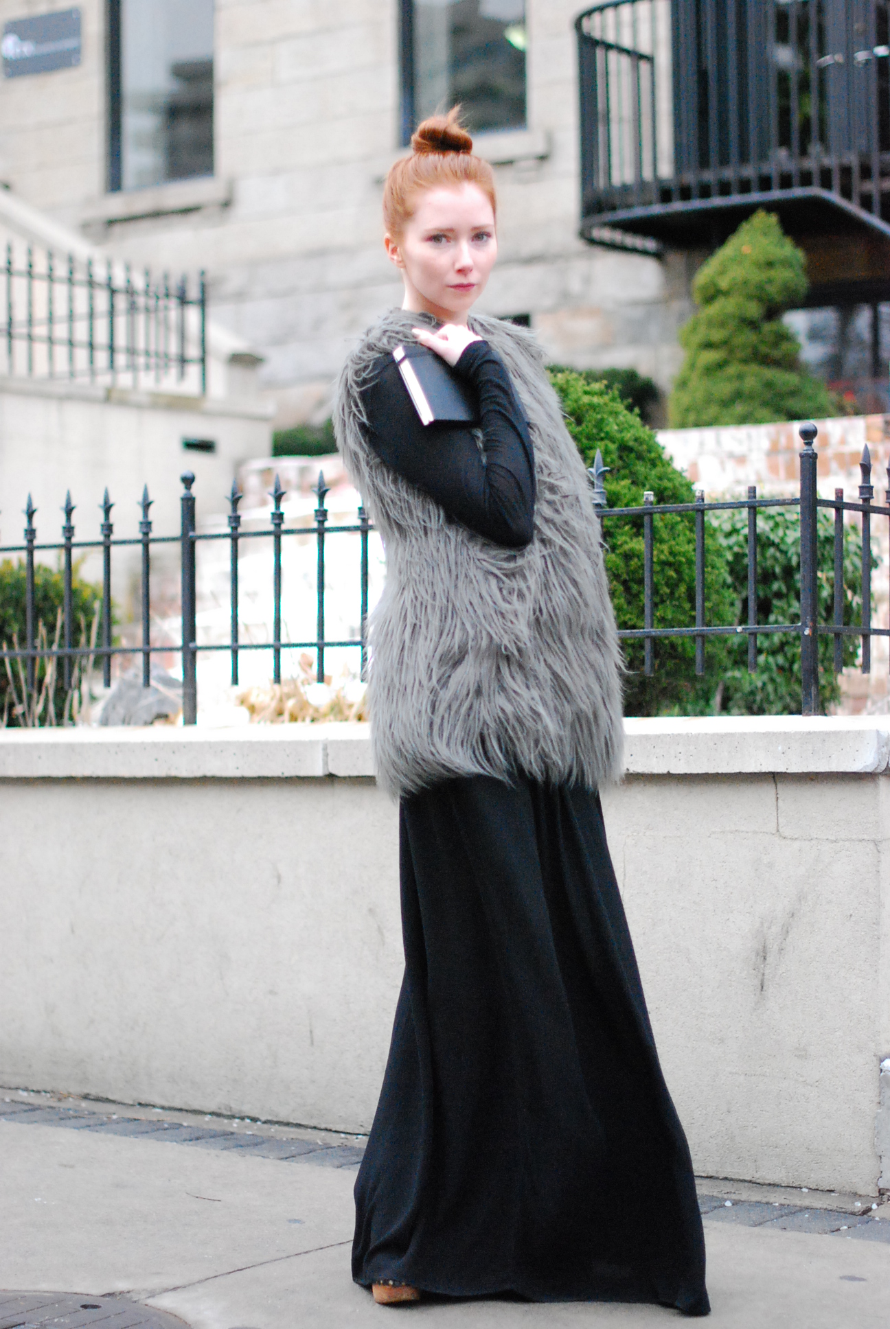fur vest