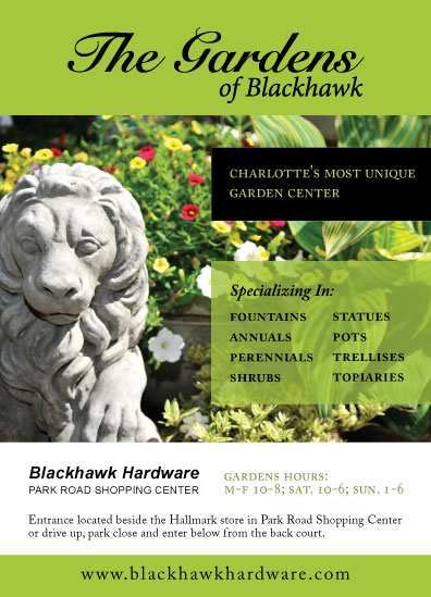 Grocery Cart Ad for Blackhawk Hardware