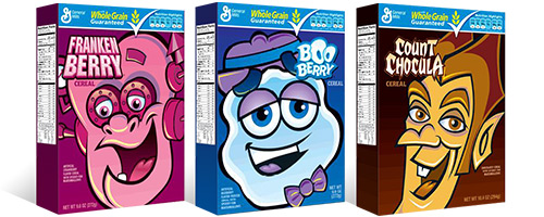 Cereal box logos sale
