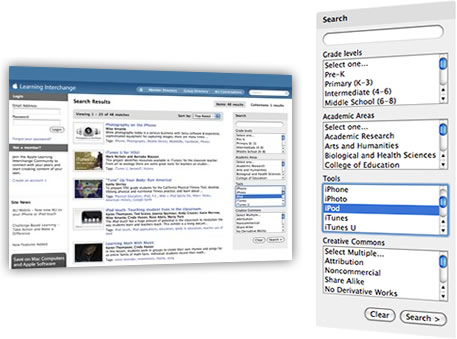 Apple Learning Interchange and Search