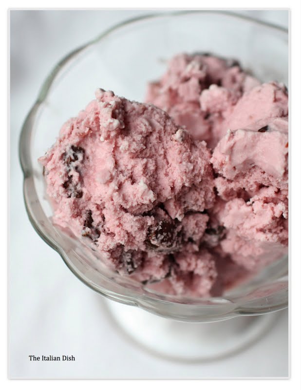 The Italian Dish - Posts - Cherry Chocolate Chunk Ice Cream (with ...