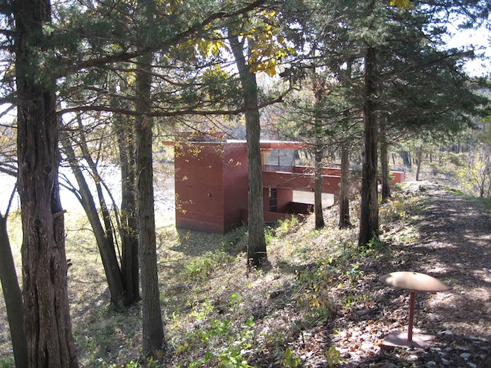 Frank Lloyd Wright's Cedar Rock house's boat house in Iowa