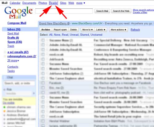 gmail screen