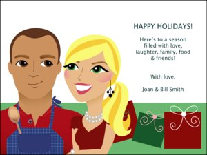 Caricature Holiday Photo Cards by Pose Prints