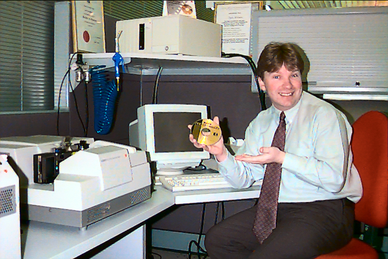 Glenn at Kodak PCD workstation Glenn at Kodak PCD workstation