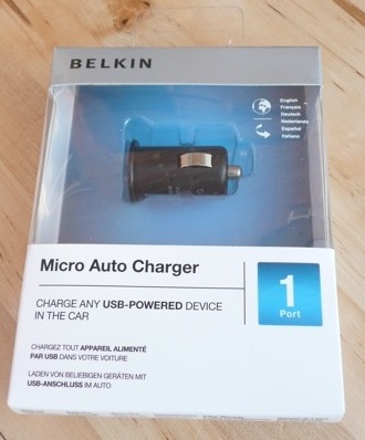 belkin micro auto charger usb