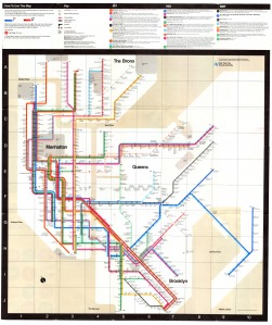 Massimo Vignelli's 1972 NYC subway map, introduced to me by Justin