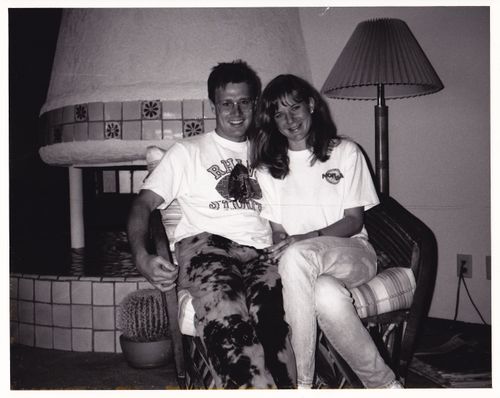 Chris and I before we were married. 1989