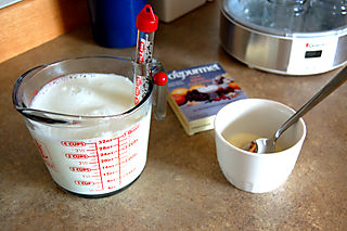 Yogurt cooling milk1