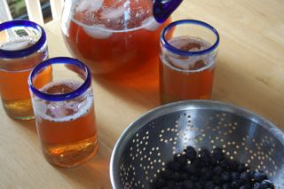 Iced tea and blueberries2009-05-15