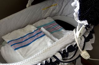 Homebirth set up blankets warming