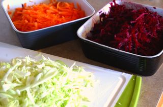 Ingredients for borscht