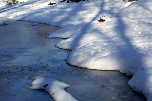 Frozen pond