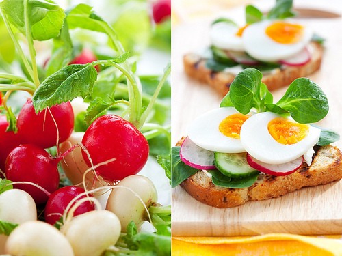 Egg and radish salad