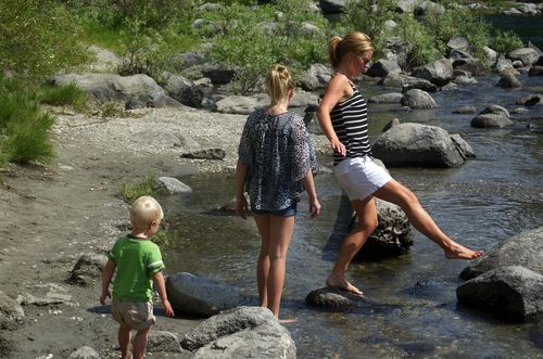 Sunday river rock hopping