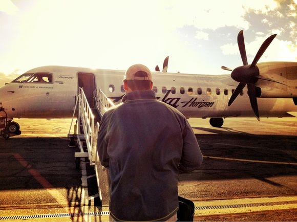 Getting on a plane