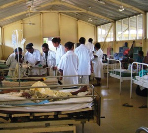 A typical hospital scene A typical hospital scene